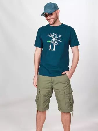 Tee shirt Spring Tree Bleu P�trole t-shirt spring tree bleu p�trole nature
