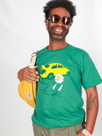 T-shirt Flower power vert d'eau t-shirt flower power vert d'eau doux