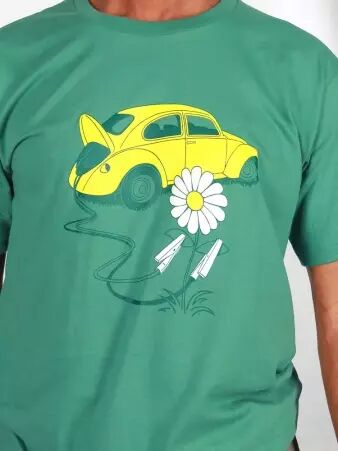T-shirt Flower power vert d'eau t-shirt flower power vert d'eau doux