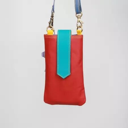 Sac pour t�l�phone Janis Santorin pochette t�l�phone boh�me estivale