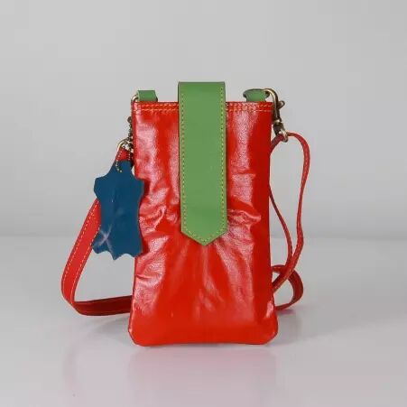 Sac pour t�l�phone Janis Red Beach pochette t�l�phone boh�me solaire