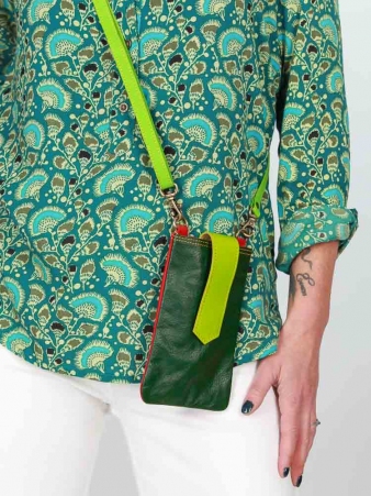 Sac pour t�l�phone Janis Heliconia pochette t�l�phone boh�me florale