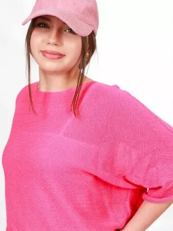 Pull Cinyras fuchsia v�tement expressif et joyeux
