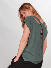 Top Gwen Tilleul top v&eacute;g&eacute;tal tilleul clair