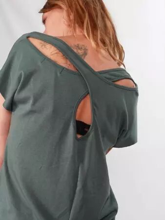 Top Gwen Tilleul top fluide vert tilleul doux