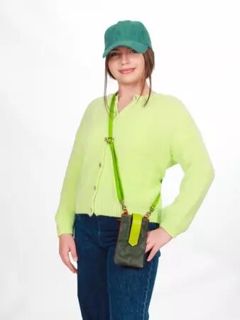 Gilet alpaga 6 boutons Vert clair pi�ce vestimentaire moderne