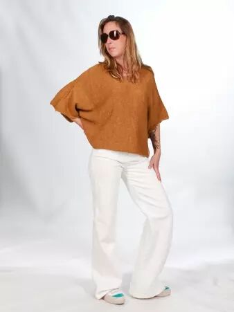 Pull Adonis camel v�tement maille confortable facile � associer