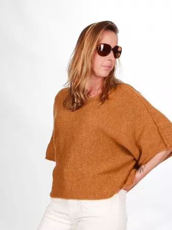Pull Adonis camel v�tement maille confortable facile � associer