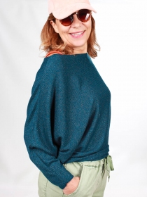 Top Noy Bleu petrol métallisé