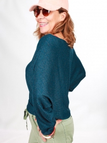 Top Noy Bleu petrol métallisé