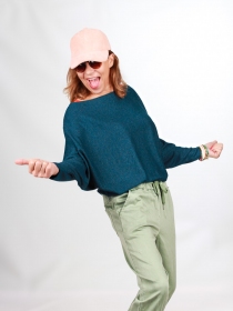 Top Noy Bleu petrol métallisé