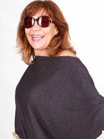 Top Noy Noir métallisé