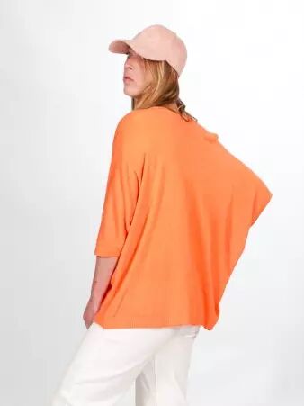 Gilet Liza orange maille chaleureuse � la couleur vitamin�e