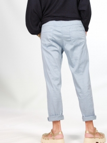 Pantalon jogger Lyocell Bleu pastel