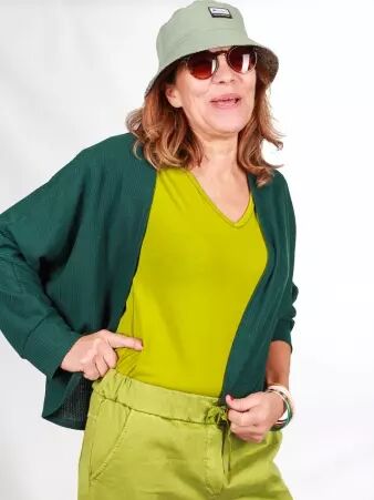 Top Melie Vert pomme top vert pomme acidul�