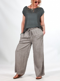 Pantalon Lyocell gris