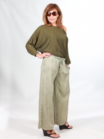 Pantalon Lyocell kaki