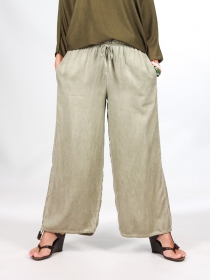 Pantalon Lyocell kaki