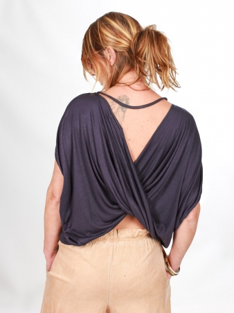 Top Mariposa Navy top chic bleu profond