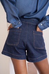 Short &agrave; pont Victorinette Brut short casual brut coupe confortable