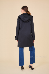 Trench mi-long déperlant Selena Noir