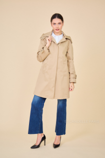 Trench mi-long déperlant Selena Beige