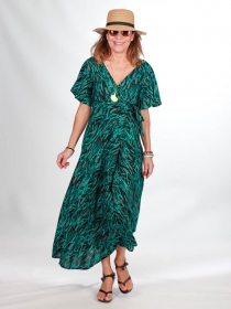 Robe kimono Moshi Saraza grey robe f&eacute;minine &eacute;l&eacute;gante