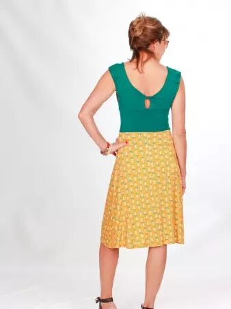 Robe Indah Pinia Jaune robe boh�me solaire