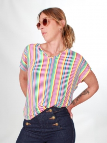 Top Gasby Rainbow stipes