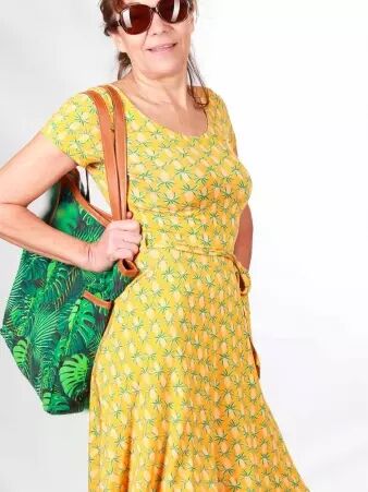 Robe Cecil Pinia Jaune robe f�minine color�e