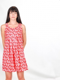 Robe Adelhi Iris rouge robe color&eacute;e expressive