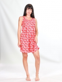 Robe Adelhi Iris rouge pi&egrave;ce f&eacute;minine vibrante