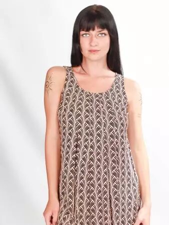 Robe Adelhi Black pampas v�tement f�minin a�rien