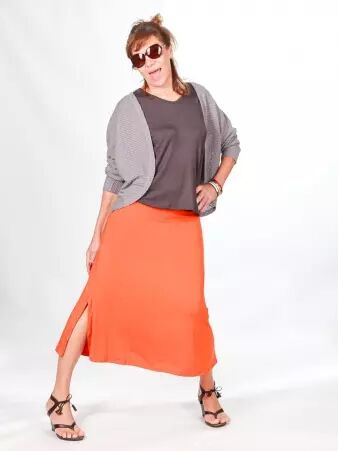 Jupe Zaza curcuma pi�ce mode vive et contemporaine