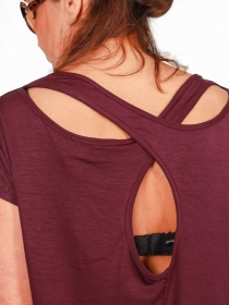 Top Gwen Mauve top fluide mauve d&eacute;licat