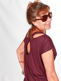 Top Gwen Mauve top f&eacute;minin mauve pastel