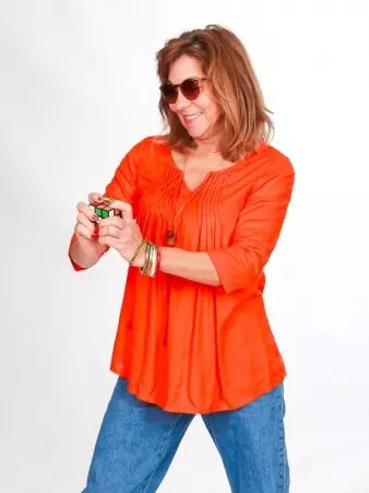 Top Chula Rouge coquelicot top fluide rouge coquelicot