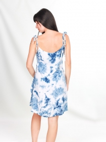 Robe Chloe Tie dye Shibori robe fluide artisanale