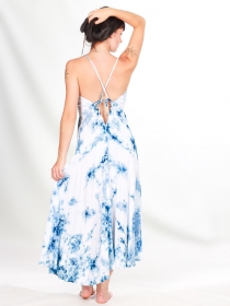 Robe Chloe Tie dye Shibori robe fluide japonaise