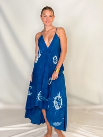 Robe Chloe Tie dye miru robe tie dye aux nuances naturelles