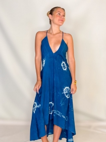 Robe Chloe Tie dye miru robe &eacute;l&eacute;gante d&eacute;contract&eacute;e