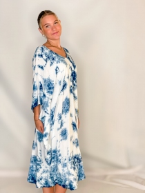 Kaftan Tie dye Shibori kaftan tie dye Shibori d'inspiration japonaise