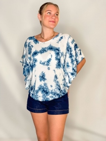 Top Miko Tie dye Shibori top artistique tie dye