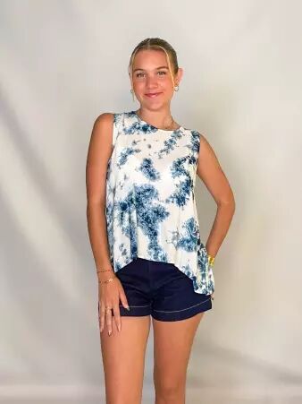 Top Lacy Tie dye Shibori top artistique tie dye shibori