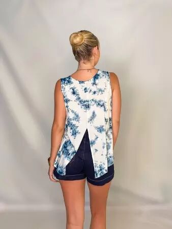 Top Lacy Tie dye Shibori top artistique tie dye shibori