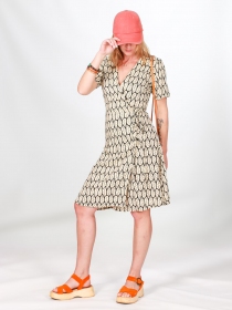 Robe boutonnée Mia Black hoja