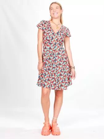 robe Kimono Qipao Clema rouge robe �l�gante styl�e