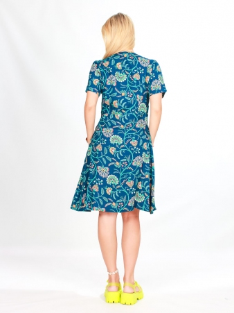Robe boutonn�e Mia Night garden robe �l�gante et po�tique