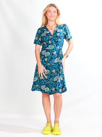 Robe boutonn�e Mia Night garden robe �l�gante et po�tique