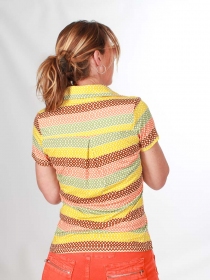 Chemise Lary manches courtes Rainbow scales